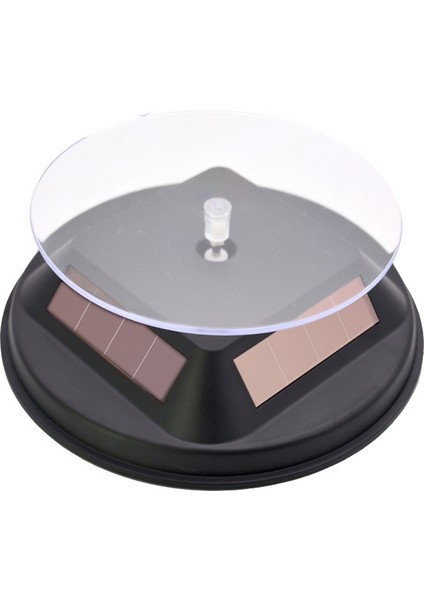 12 cm. Güneş Dönen Ekran Stand Prop Turn Tablası - Siyah (Yurt Dışından)