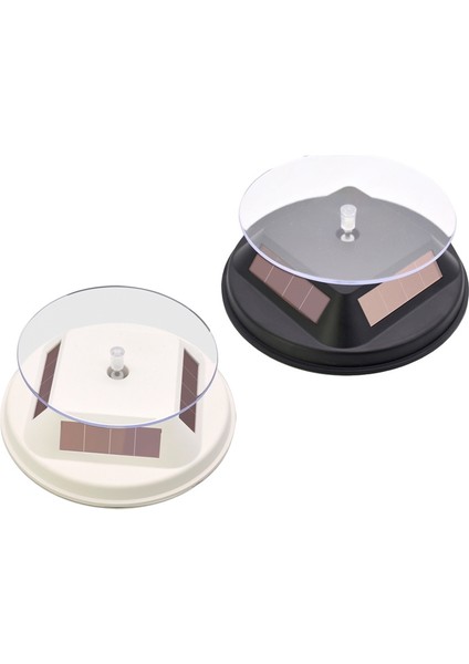 12 cm. Güneş Dönen Ekran Stand Prop Turn Tablası - Siyah (Yurt Dışından)