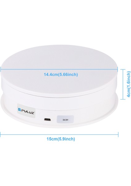 15 cm. Ayar Hız Döndürme Çarpıştırma Ekran Standı, Yük: 3 kg. - Beyaz (Yurt Dışından)