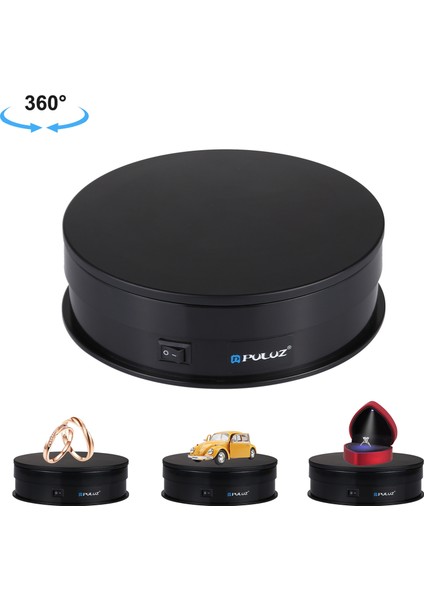 15 cm. USB USB Elektrikli Döner Çarpıştırma Ekran Stand Video Çekim Fotoğraf Için Piker Pikiş, Yük 1-5kg - Siyah (Yurt Dışından)
