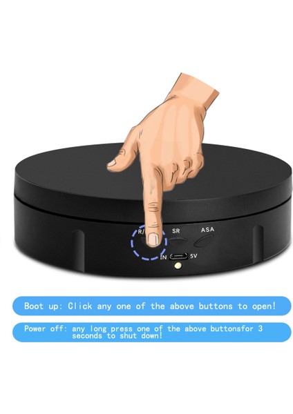 14.6 cm. Uzak Ayna USB Elektrikli Döner Çarpıştırma Ekran Standı, Yük: 10 kg. - Beyaz (Yurt Dışından) fiyatları