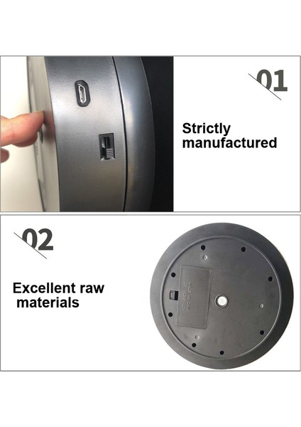 20 cm. Two-Turntable Ekran Stand Video Çekim Planları Turntable - Siyah Ayna (Yurt Dışından)
