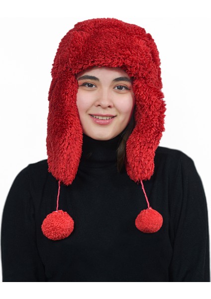 Kadın Kürklü Kulaklıklı Peluş Şapka,bere fiyatları