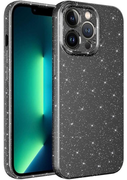 iPhone 13 Pro Kılıf Kamera Korumalı Simli Parıltılı Lüks Silikon modelleri
