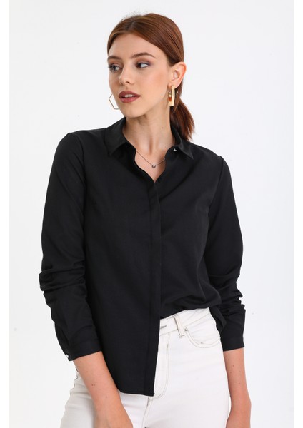 Kadın Klasik Fitilli Likralı Gömlek fiyatları