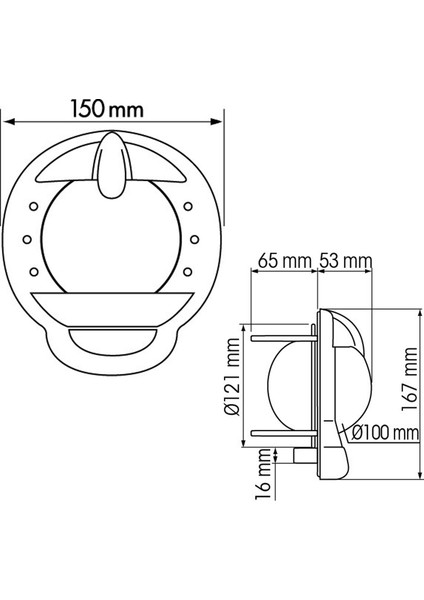 Marin Contest 101 Pusula Kırmızı Kart Plastimo