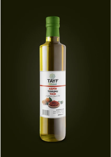 Tayf Bitkisel Soğuk Sıkım Aspir Tohumu Yağı 250 ml