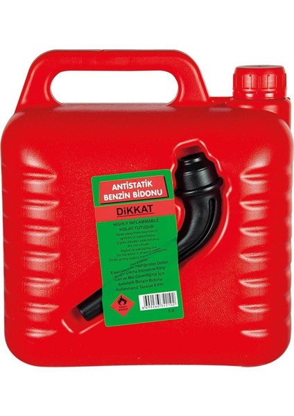 Benzin Bidonu 5 Litre Gagalı