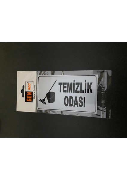 Yönlendirme Temizlik Odası 8X13 cm
