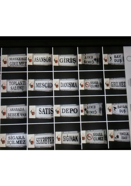 Yönlendirme Temizlik Odası 8X13 cm fiyatları