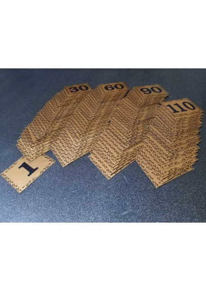 Kapı Numarası 5.5x6.5 cm Metalik Altın Sarı Üzeri Siyah Baskı Kendinden Yapışkanlı No:1 Den 110’A