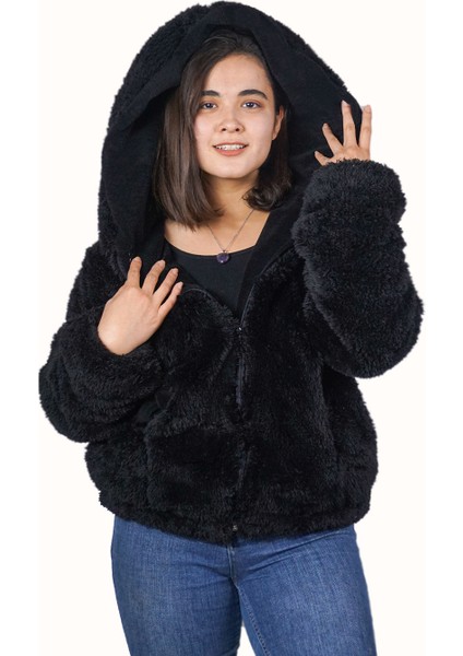 Kadın Fermuarlı Peluş Mont (%100 Yerli) fiyatları