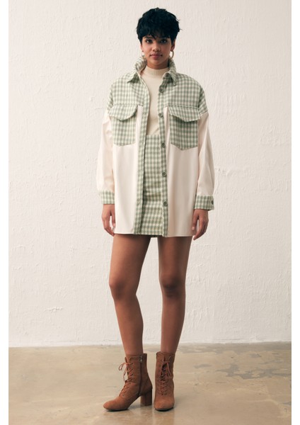 Rugan Kazayağı Gömlek - Çağla Yeşili fırsatları