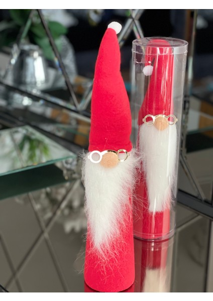 Ithal Lüks Hediyelik Kutulu Sevimli Büyük Noel Baba Dekorasyon Biblo Heykel