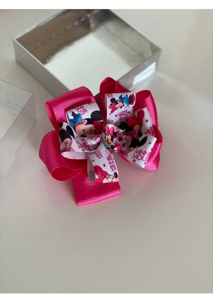 Mini Mouse Kız Çocuk Bebek Doğum Günü Hediye Pensli Toka