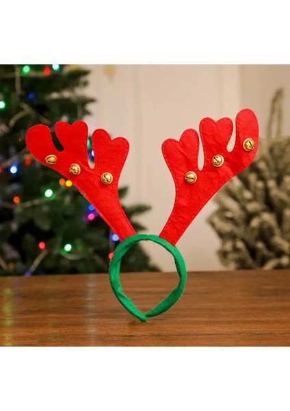 Yeni Yıl Yılbaşı Büyük Zilli Noel Baba Geyik Boynuzlu Taç Yetişkin Çocuk fiyatları