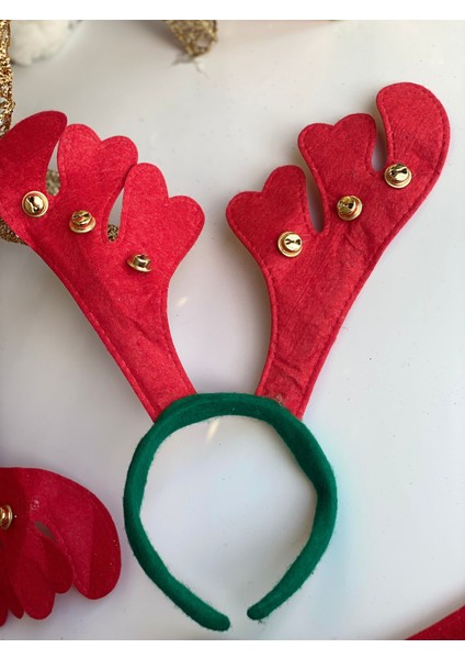 Yeni Yıl Yılbaşı Büyük Zilli Noel Baba Geyik Boynuzlu Taç Yetişkin Çocuk indirimleri