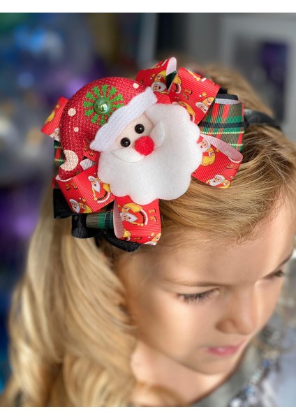 Özel Kutusunda Hediye Noel Baba Ekose Fiyonk Saten Lüks Yetişkin ve Çocuk Taç fiyatları