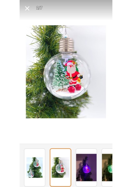 Yılbaşı Noel Baba Işıklı Lüks Koleksiyonluk Teraryum Fanus Çam Ağacı Top Süs Dekorasyon fiyatları