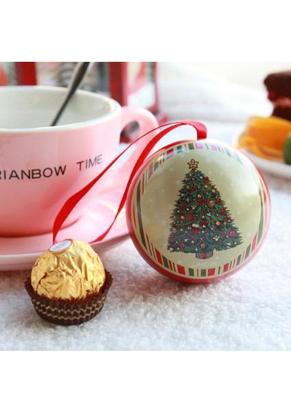 Yeni Yıl Yılbaşı Metal Çam Ağacı Süsü Topu Sürpriz Hediye Kutusu Ağaç Desenli Kutu indirimleri