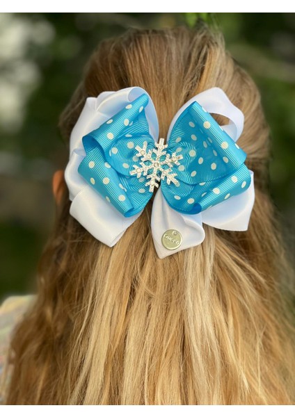 Yeni Lüks Elsa Anna Frozen Kristal Kar Tanesi Taş Broşlu Toka Puantiye Fiyonklu Çocuk Yetişkin Toka indirimleri