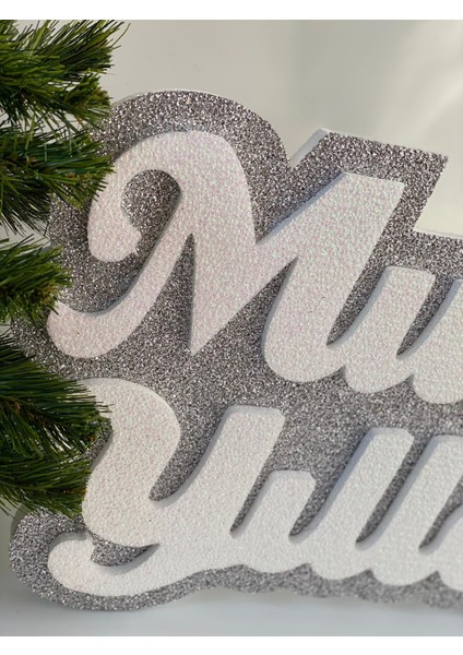 Yılbaşı Özel Simli Dev Mutlu Yıllar Yeni Yıl Doğumgünü Kapı Duvar Süsü modelleri