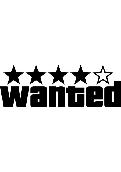 Wanted Oto Sticker Araba Cam Sticker