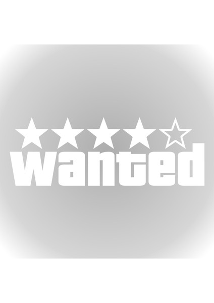 Wanted Oto Sticker Araba Cam Sticker