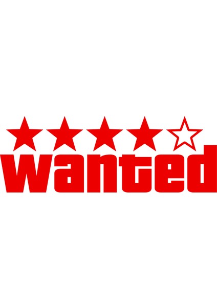 Wanted Oto Sticker Araba Cam Sticker
