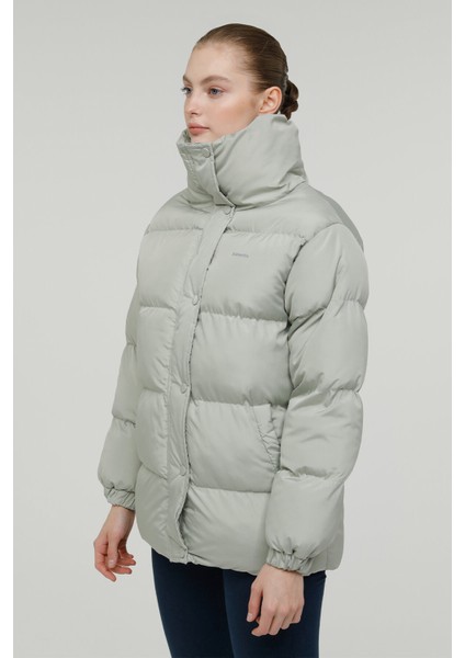 W-SN2060 Serena Coat 2pr Pastel Mınt Kadın Uzun Kaban