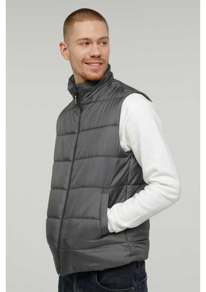 M-EVRA VEST 2PR Gri Erkek Yelek