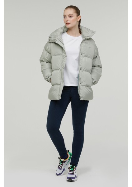 W-SN2060 Serena Coat 2pr Pastel Mınt Kadın Uzun Kaban modelleri