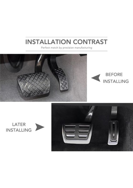 Volkswagen T-Cross Otomatik Orjinal Metal Pedal Seti modelleri