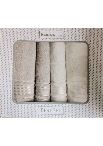 Colourıst Best Set (Hamam Takımı) Bej-Krem