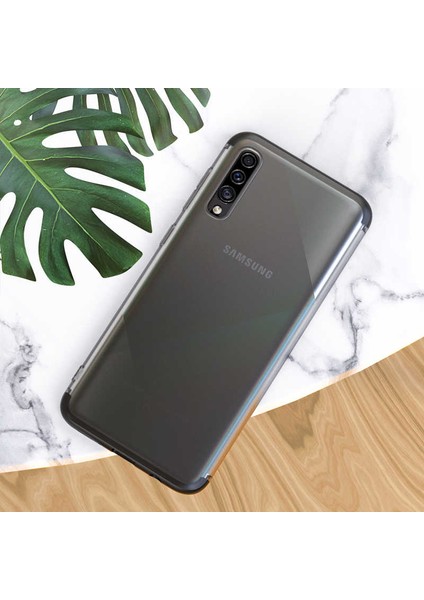 Samsung Galaxy A50 Kılıf Şeffaf Mat Görünümlü Transparan Tasarımlı Kapak (Nili) fırsatları