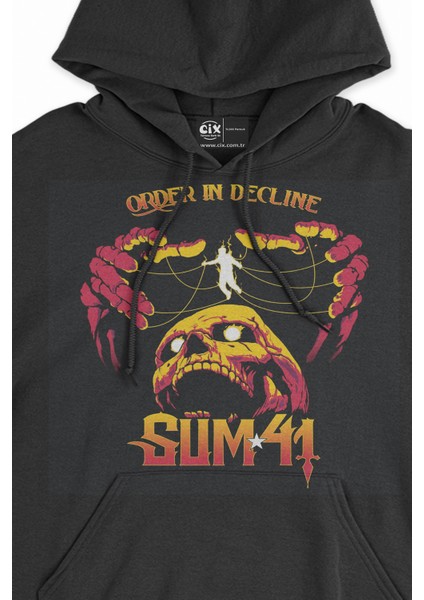 Sum 41 Order In Decline Siyah Sweatshirt Hoodie