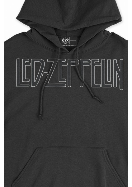 LED Zeppelin Siyah Sweatshirt Hoodie