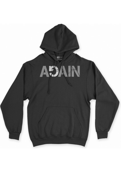 Again Tekrar Siyah Sweatshirt Hoodie