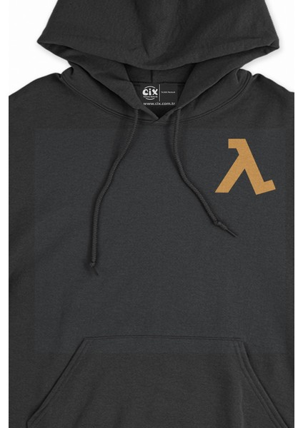 Half Life Cep Logolu Siyah Sweatshirt Hoodie fiyatları