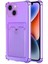 Apple iPhone 14 Plus Card Slot Shock Kılıf Lila 1