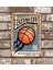 RETRO170 Kişiye Özel Basketbol Retro Vintage Metal Poster 1