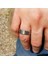 Bayan Erkek Fırçalanmış Gri Tungsten Yüzük DM84 3