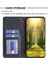Apple iPhone 12 - 12 Pro 6.1 İnç Kart Tutucu Pu Deri Deri Yatay Stand Rhanmombus Baskılı Otomatik Kapanış Manyetik Telefon Kapağı (Yurt Dışından) 3