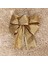 10 Adet Noel Ağacı Dekorasyon Yaylar Şerit Altın 25 x 21 cm. Noel Süsleri (Yurt Dışından) 2