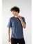Erkek Jakarlı Oversize Kısa Kollu T-Shirt 1