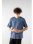 Erkek Jakarlı Oversize Kısa Kollu T-Shirt 2