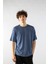 Erkek Jakarlı Oversize Kısa Kollu T-Shirt 3