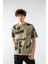 Erkek Geometri Baskılı Oversize Kısa Kollu T-Shirt 2
