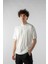 Erkek Jakarlı Oversize Kısa Kollu T-Shirt 1