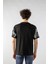 Erkek Geometri Baskılı Oversize Kısa Kollu T-Shirt 4